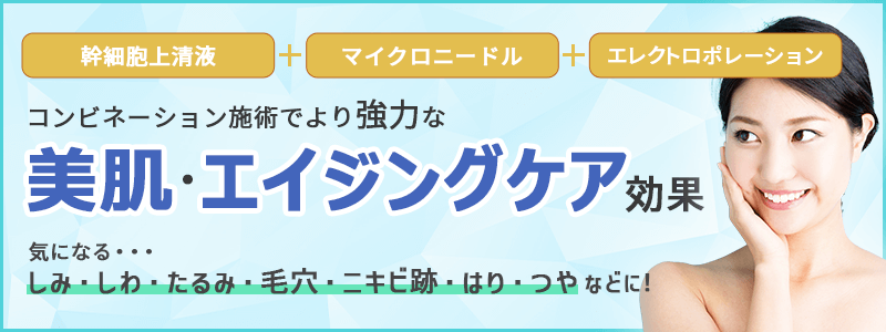 幹細胞上清液+MN+導入 | 川口市の美容皮膚科・美容外科 ヒロクリニック