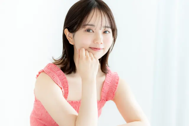 笑顔女性