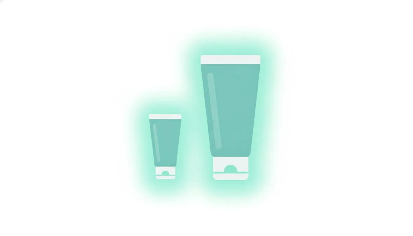 強さの異なる2種類のステロイド外用薬をイメージしたイラスト