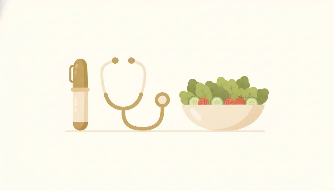 医療ダイエットの総合サポートのイメージイラスト