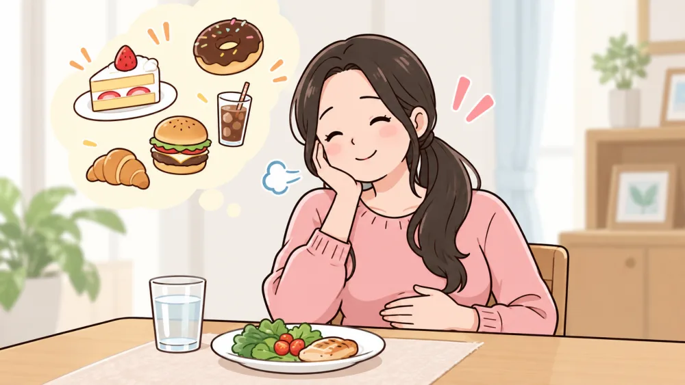 食欲の抑制のイメージ