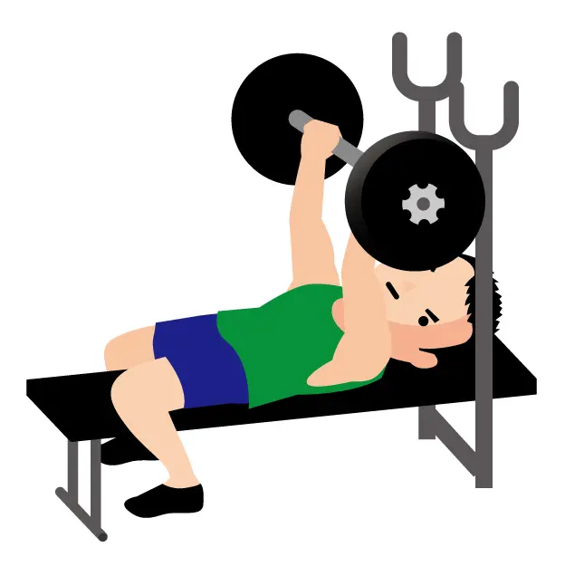 運動する男性