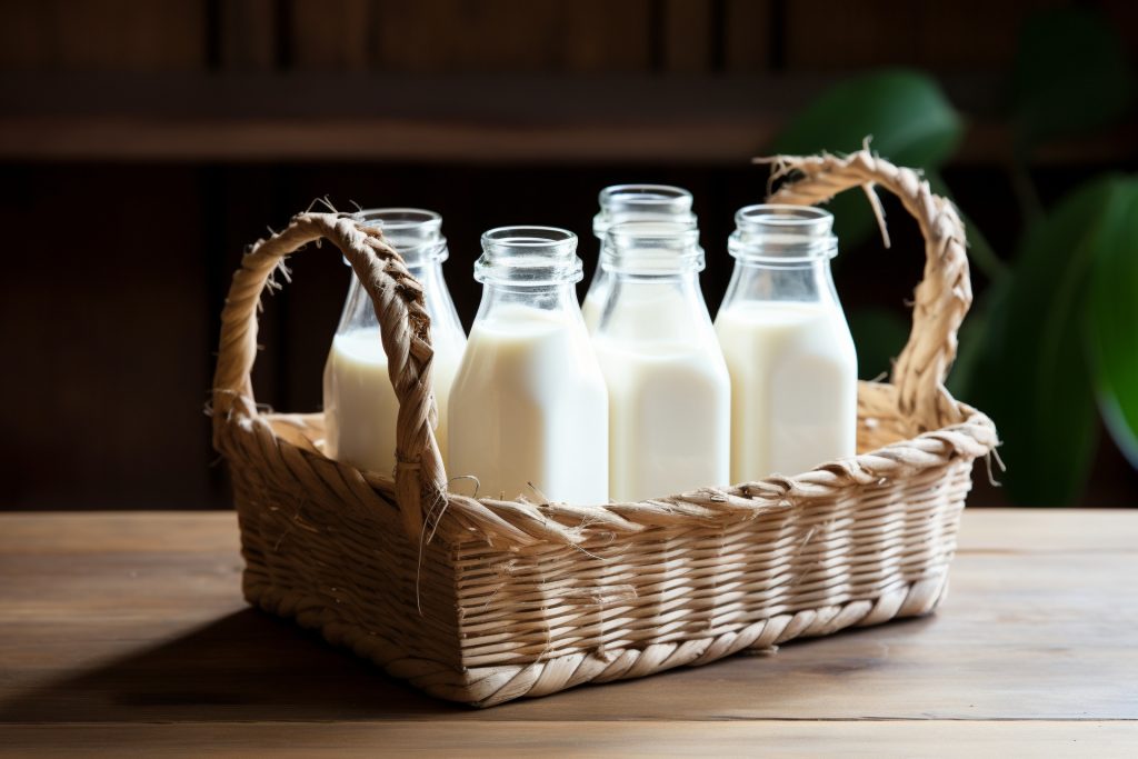 
採れたての新鮮な牛乳・ミルク