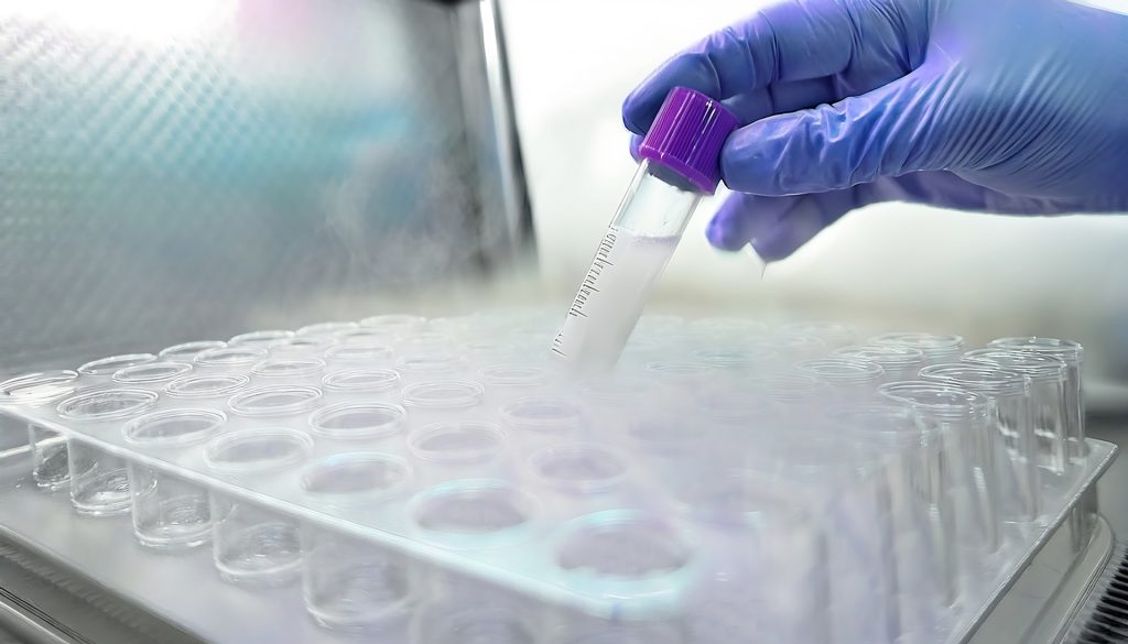 凍結保存の遺伝子入り試験管1