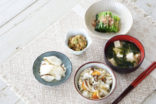 野菜中心の食事