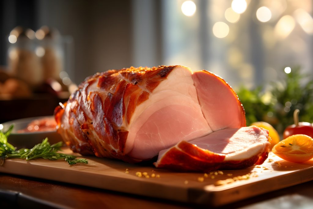 
スライスしたロースハム2