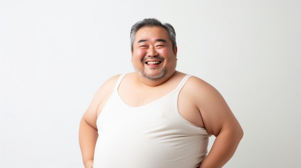 肥満体形の男性4