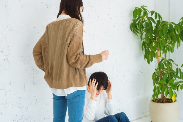 暴力を振る女性に簡単に拒めない