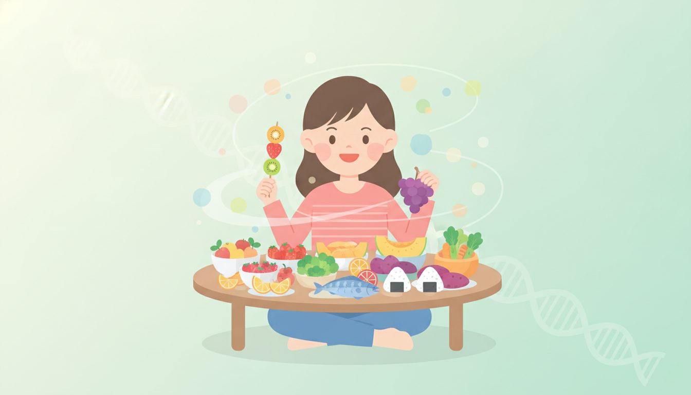 食欲や味覚の違いを表す、食事を楽しむ人のイラスト