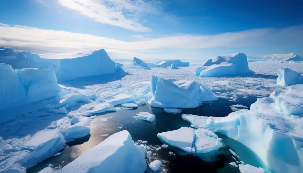 美しい流氷の風景イメージ1