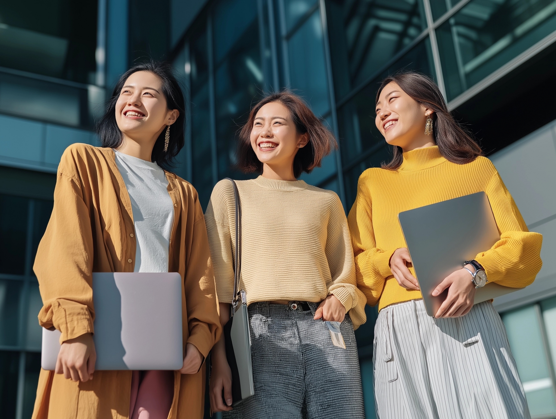 仲良しな女子大生3人