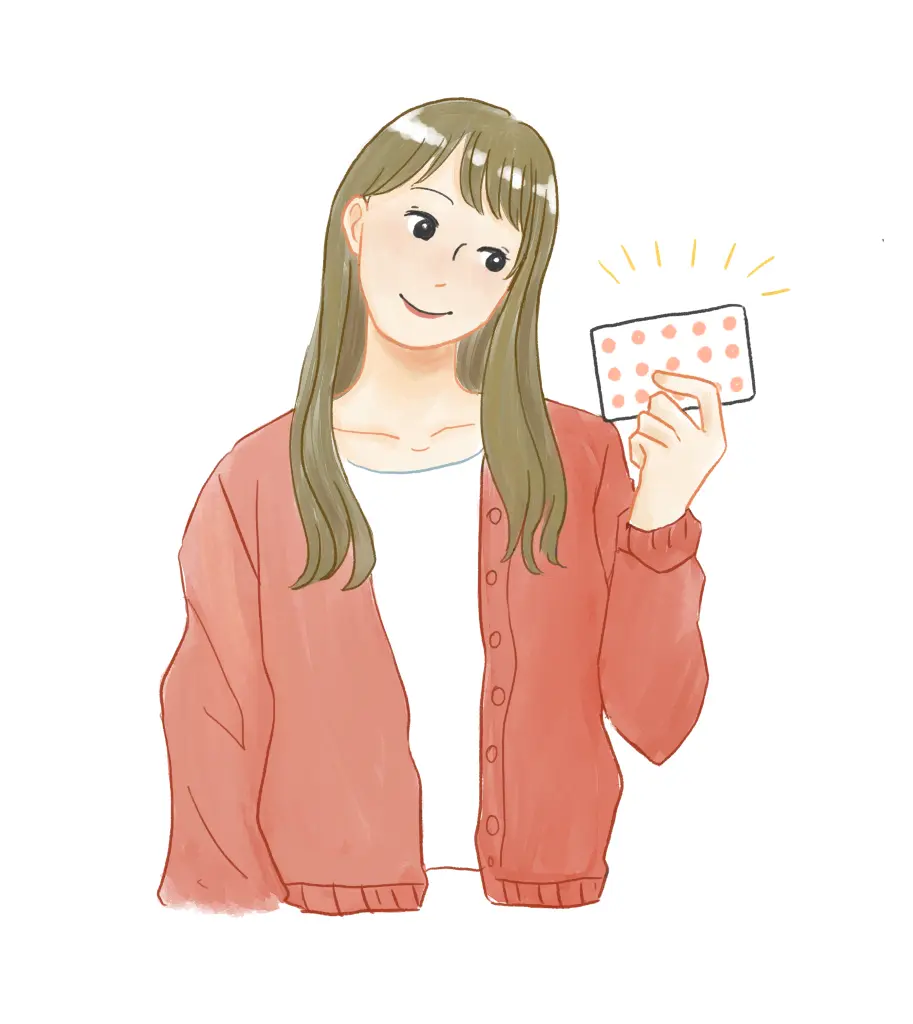 ピルを使う女性