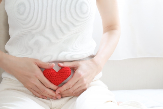 お腹にハート