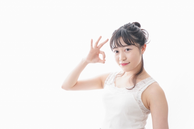 大丈夫やでと言ってはる女性