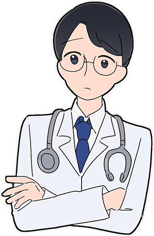 説明しているお医者さん