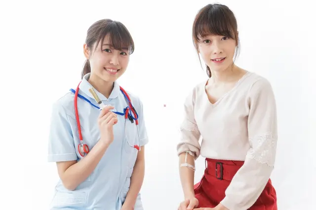 採血完了突然ツーショ