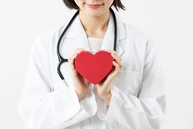 ハートを持つ　医療従事者