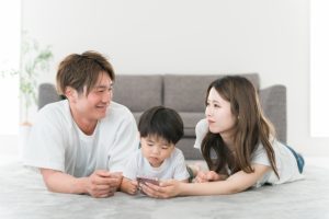親子と赤ちゃん