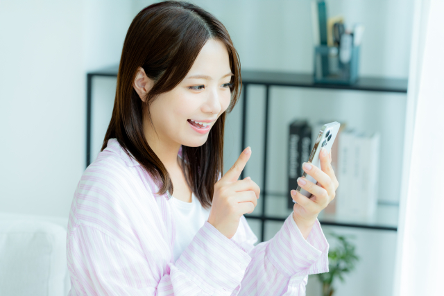 スマホ 女性