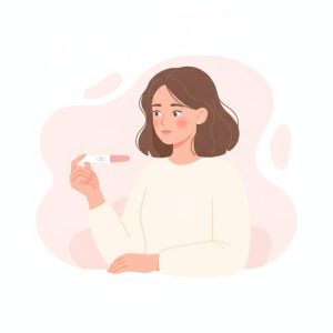 着床出血と生理の違いを表すイメージ