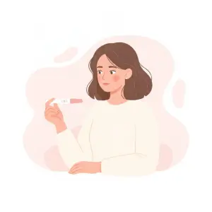 着床出血と生理の違いを表すイメージ