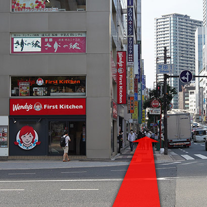 大阪駅からの道のり6