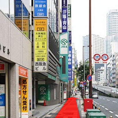 大阪駅からの道のり7